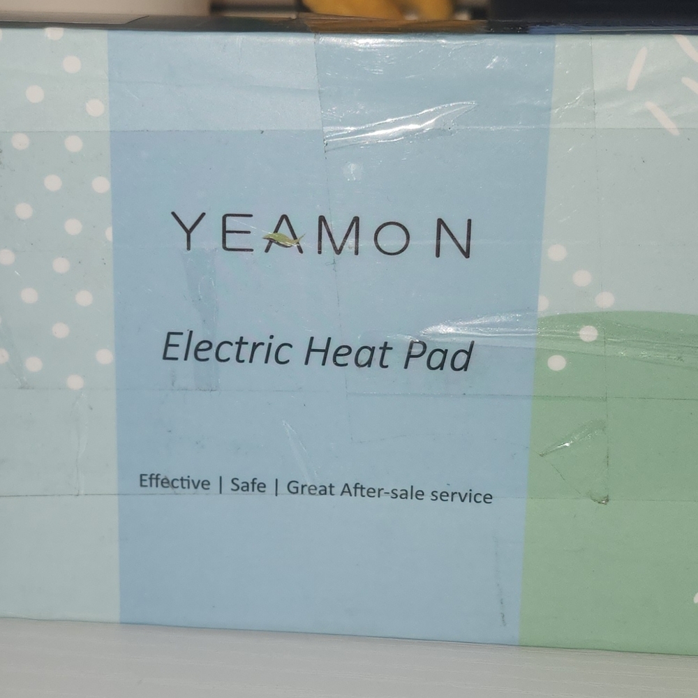 Electric Heat Pad - Blue and Green